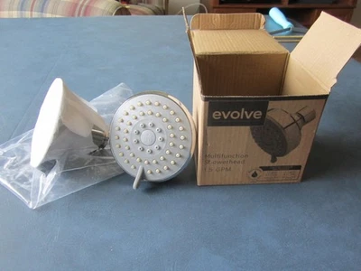 2 NEW SHOWER HEADS - MOEN ECO PERFORMANCE & EVOLVE MULTIFUNCTION - Image 1 of 4