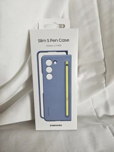 Official Samsung Galaxy Z Fold 5 Slim S Pen Case Icy Blue NEW SEALED IN BOX - Photo 1 sur 5