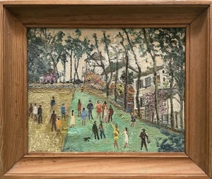 Gemälde Gemälde alt Genreszene, 20. Jh. Naives Gemälde, Art Brut - Bild 1 von 8