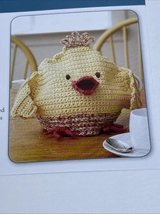 Chicken Tea Cozy Crochet Pattern Cards Pages - Picture 1 of 3