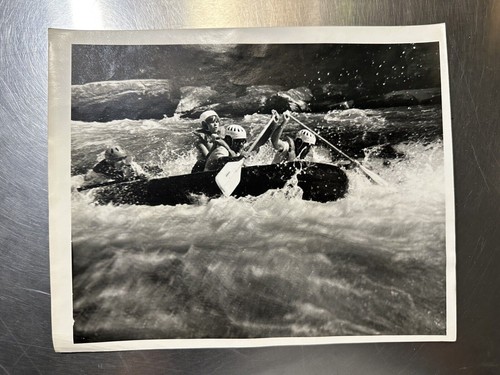 Water Rafting Rushing River Original Photo B&W Ephemera | eBay