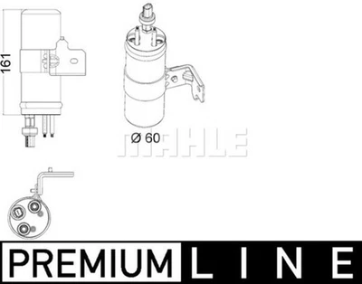 MAHLE Premium Line Aircon Receiver Dryer/Filter AD6000P for FORD ECOSPORT etc - Image 1 of 4