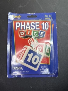 Phase 10 Dice Game Brand New Sealed In Box Fundex 2001 Great Gift Discontinued - Picture 1 of 3