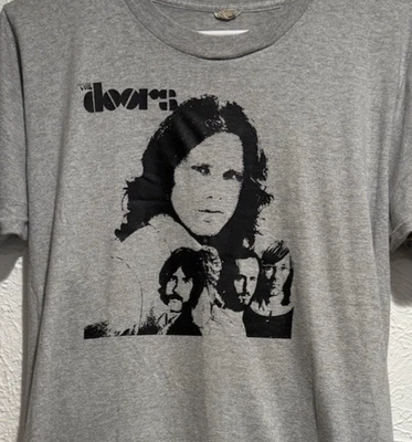 Vintage 1970s 80s The Doors Jim Morrison T-Shirt Mr. Mojo's Risin, SZ L - Image 1 of 4