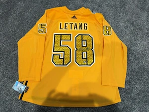 KRIS LETANG Pittsburgh Penguins SIGNED Stadium Series Practice JERSEY YSM COA 56 - Picture 1 of 6