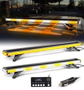42" 330 LED Rooftop Emergency Strobe Light Bar Traffic Advisor Warning w/Bracket - Picture 1 of 33