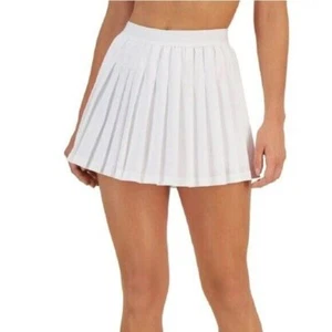 Falda corta ID Ideology para mujer S Active plisada lisa, corta blanca - Imagen 1 de 9