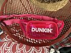 Dunkin' Donuts Fanny Pack Pink Clear Waist Pack RARE NEW! Crossbody Belt Bag