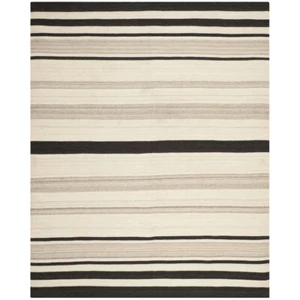 SAFAVIEH Dhurries DHU629A Handwoven Natural / Grey Rug - Picture 1 of 17