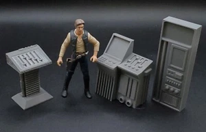 CUSTOM COMPUTER LOT for 3.75" 1:18 SCALE STAR WARS FIGURE DIORAMA (H53) - Picture 1 of 1