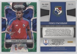 2018 Panini Prizm World Cup Green Crystal Prizm /25 Fidel Escobar #220