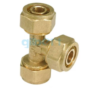 Ajuste de tubería de latón Fit Pex-AL-Pex IDxOD 12x16/14x18/16x20/20x25/26x32mm - Imagen 1 de 12