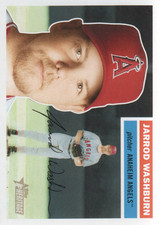 2005 Topps Heritage Anaheim Angels Baseball Card #324 Jarrod Washburn