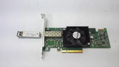 Dell Single Port 8Gb SFP PCI-E Fiber Channel Card 07RC9T w/FTLF8528P3BNV-EM - Image 1 of 3