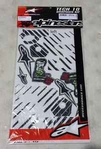    ALPINESTARS   KIT GRAFICHE PER TECH 10 COL. 16 (BLACK/GREEN) L/XXL (TG.11/14) - Bild 1 von 1