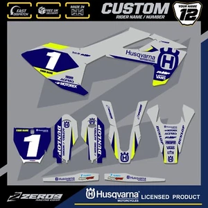 HUSQVARNA 85 MOTOCROSS GRAPHICS PERSONALIZADO MX KIT TC 85 LEGIÓN GRIS/AZUL - Imagen 1 de 7