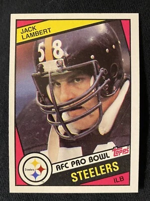 1984 Topps - #167 Jack Lambert - Image 1 of 2