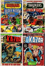 LOT OF 4 - 1971-73 MARVEL COMIC BOOKS - AMAZING ADVENTURES & ASTONISHING TALES