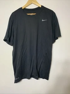 Nike The Nike Camiseta Para Hombre XXL Manga Corta Camisa Negra Corte Atlético - Imagen 1 de 3