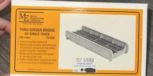Micro-Engineering HO Scale Kit #75-520 Thru Girder Bridge 50’ Single Track NIB - Picture 1 of 4