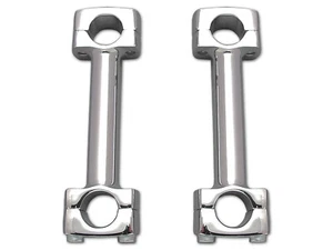 HARLEY 5 inch Dog Bone Riser Set Chrome fits 0- Custom, - Picture 1 of 1