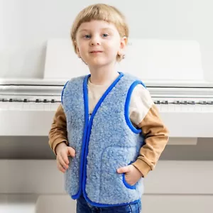 Merino wool baby vest Walkweste kinder Toddler vest merino Wool baby clothes - Picture 1 of 6