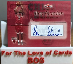 2004-05 Fleer Authentic Autograph BEN GORDON /100 - (RC)(AUTO) - Picture 1 of 6