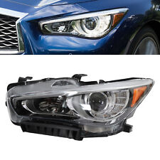 Fit For 2014-2017 Infiniti Q50 Left Driver Side LED Headlight Projector Headlamp