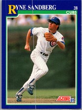 1991 Score #3 Ryne Sandberg Very good