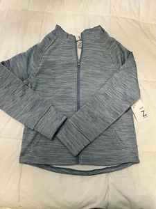 Z by Zella Youth Girls Size Large 10/12 Timeout Tech Jacket in Blue Coronet $30 - Picture 1 of 5