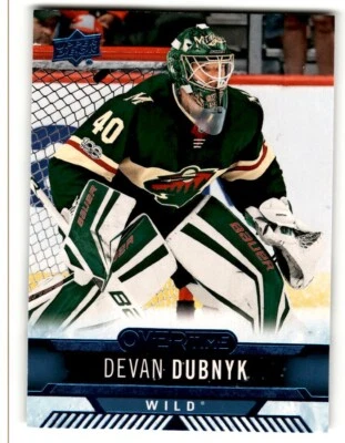 2017-18 Upper Deck Overtime Blue Devan Dubnyk #98 Minnesota Wild - Image 1 of 2
