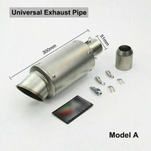 Exhaust Muffler Pipe Motorcycle 51mm Fits For Harley Dyna Super Glides - Picture 1 of 2