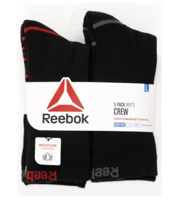 Reebok Boys 5 Pack Crew Performance Socks - Picture 1 of 2