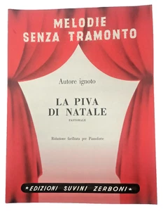 La Piva di Natale Spartito Singolo per Pianoforte Facilitata Brano Pastorale - Foto 1 di 5