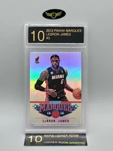 2012 Panini Marquee Miami Heat LEBRON JAMES #3 graded mint card LRG 10 - Picture 1 of 2
