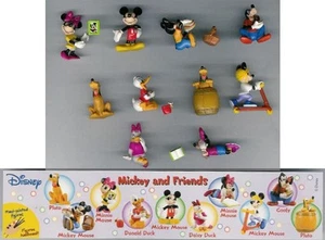 RARO Set 10 Mini Figure MICKEY AND FRIENDS 2004 Originale RK Germania - Imagen 1 de 1