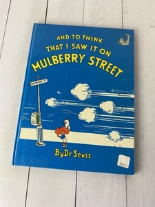 And To Think That I Saw It On Mulberry Street Dr Seuss Blue Hardcover Book Club - Picture 1 of 6