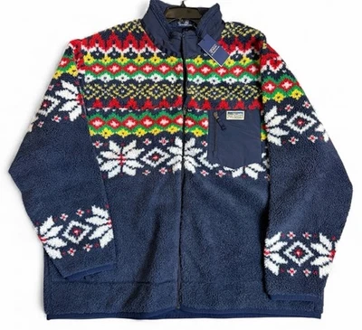 Jaqueta masculina Fair Isle High-Pile POLO RALPH LAUREN 2XT US$ 348 NOVA 2XL ALTA - Imagem 1 de 4