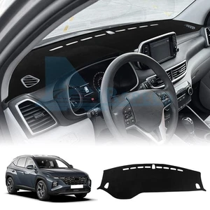 For Hyundai Tucson 2019-2021 Car Dashboard Sunshade Pad Black Polyester Material - Foto 1 di 9