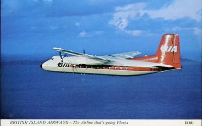 Airline Issue Postcard BIA Herald - Image 1 of 2