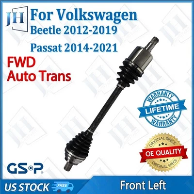 Eje CV delantero izquierdo original para Volkswagen Beetle 14-21 VW Passat tracción delantera automático 12-19 Foto 1 de 4