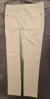 Pantalones Chinos Outlier Hombres 32x33 Blanco Nylon Corp Delgados Inteligentes Informales Ciudad Foto 1 de 4
