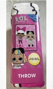 LOL Surprise Puppen Kinder weiche Fleecedecke/Überwurf 46" x 60" Neu mit Etikett - Bild 1 von 3