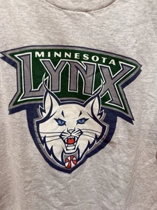 VTG 90S FRUIT OF THE LOOM WNBA MINNESOTA LYNX BASKETBALL T-SHIRT XL EUC - Picture 1 of 3