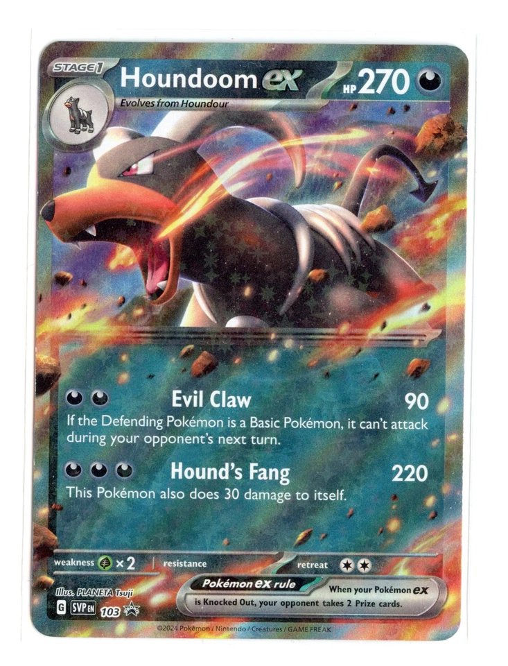 Houndoom ex 103 Promo Holo SV: Scarlet & Violet Promo Cards Pokemon TCG - Image 1 of 2