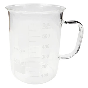 Scientific Beaker Coffee Mug, Borosilic Glass, 600ml/20.28oz - Picture 1 of 1