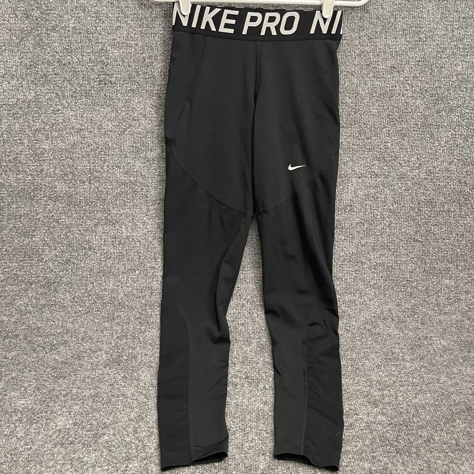 Leggings Nike Pro Dri Fit feminina tamanho M preta roupa ativa A09968-010 - Imagem 1 de 4
