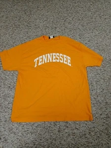 Crown Prince Men's Solid Orange Short Sleeve TENNESSEE T-Shirt SIZE XL COTTON - Picture 1 of 6