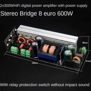 220V 2x300W 400W Hifi Verstärker Platine mit Schaltnetzteil Stereo Mono - Bild 1 von 8