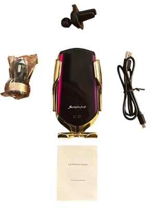 CHARGEUR DE VOITURE SANS FIL R2 AUTOMATIQUE QI CAPTEUR INTELLIGENT SUPPORT TÉLÉPHONE - Photo 1 sur 14